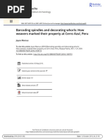Barcoding Spindles and Decorating Whorls How Weavers Marked Their Property at Cerro Azul Peru