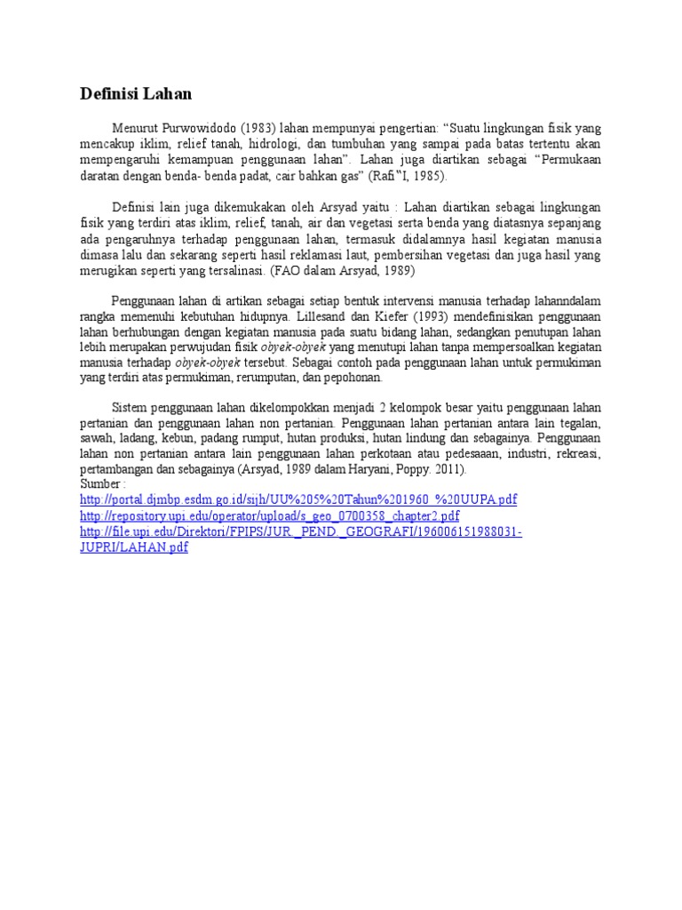 Defining Land Use and Land Cover PDF