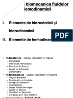 Biomecanica Fluidelor Hemodinamica MG 2014