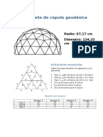 Maqueta de Cúpula Geodésica