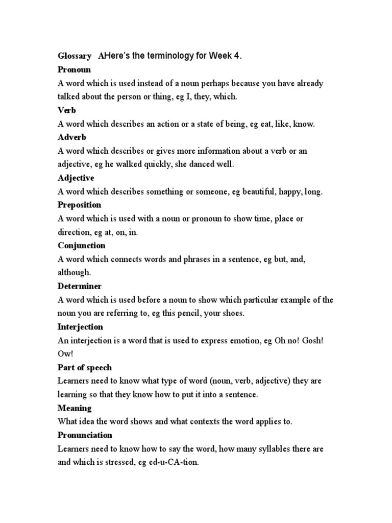 Glossary visual data 4