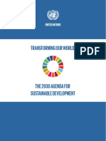Transforming Our World - the 2030 Agenda for Sustainable Development