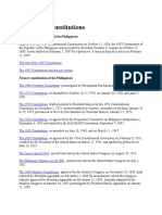 Philippine Constitutions