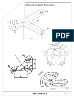 Draw Objects Using Given Dimensions FLAT PARTS 2 107E RES