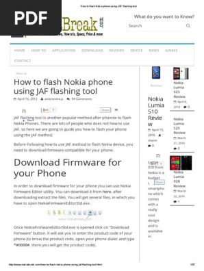 Nokia connectivity cable driver's v.7.1.172.0