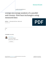 Heat Exchanger Exergy Evaluation