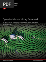 Spreadsheet Competency Framework
