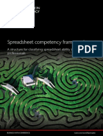 Spreadsheet Competency Framework