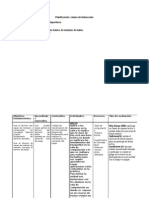 Planificación Clases de Baloncesto