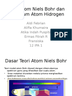 Teori Atom Niels Bohr Dan Spektrum Atom Hidrogen