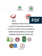 Pedoman Penyusunan PPK & CP DLM Asuhan Terintegrasi Sesuai Standr Akred Rs 2012