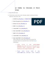 Cara Membuat Daftar Isi Otomatis Di Word Praktis Buat Skripsi