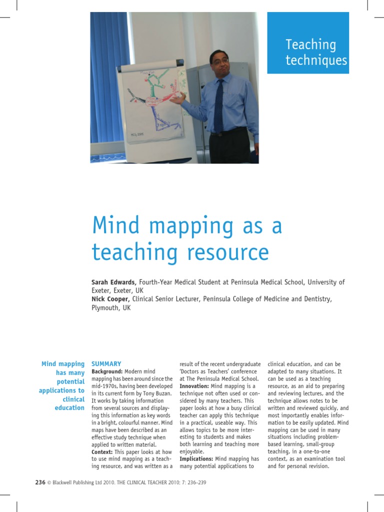 Mind Mapping as a Teaching Tool | PDF | Medical School | Medicine