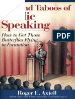 Do's and Taboos of Public Speaking