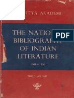 The National Bibliography of Indian Literature (1901-1953) Vol. 3 (Panjabi) - Dr. Ganda Singh