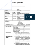 Plan Anual de Dibujo Tecnico 1ro Bachillerato