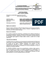 Auditoria Interna Area de Talento Humano 2012 PDF