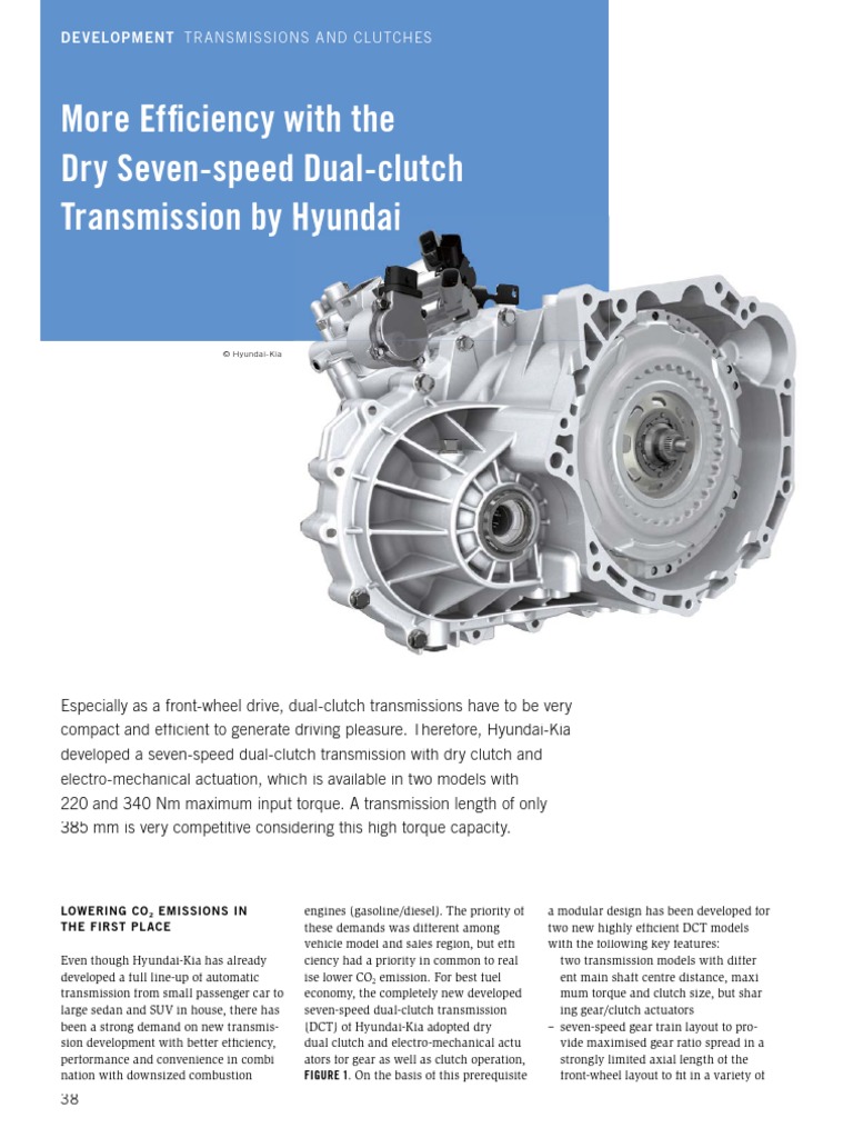 More Efficiency With the Dry Sevenspeed Dualclutch Transmission by