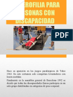 Halterofilia para Personas Con Discapacidad