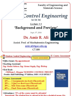 Lect 1 Modern Control Engineering