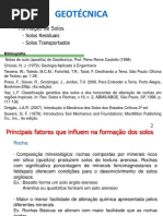 Solos Residuais - Trablaho