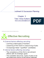 Effective Recruitment & Succession Planning: Email: Anisa - Sultana@aiub - Edu