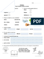 Test Comunicare in Limba Romana Clasa A II-a