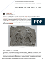 Female Gladiators in Ancient Rome (Article) - Ancient History Encyclopedia