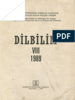 Di̇lbi̇li̇m Viii - 1989 - Ön Kapak