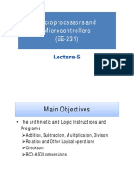Lecture-5 (Microprocessors and Microcontrollers) 