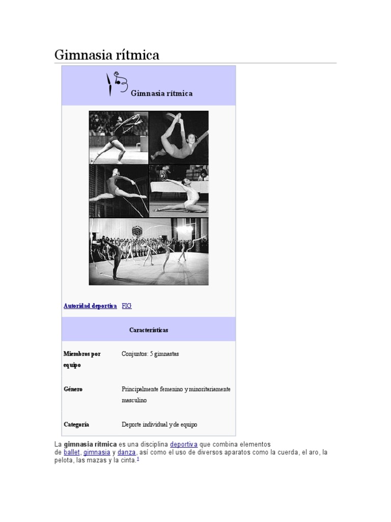 Tabla Ritmica | PDF | Gimnasia | Deportes