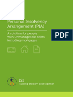Personal Insolvency Arrangement (PIA) : A Solution For People With Unmanageable Debts Including Mortgages