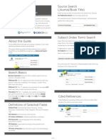 Quick Reference Guide: Source Search (Journal/Book Title)