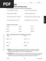 Algebra I Practice