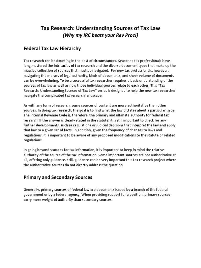 Understanding Sources Tax Law Fact Sheet Download Free PDF Internal