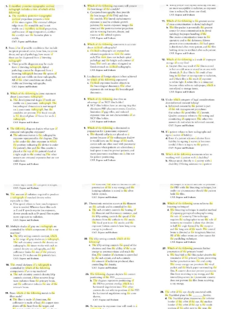 dental asssitant questions