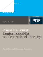 Carlos Losada. Pensar El Lideratge. L'Entorn Quotidià On S'exerceix El Lideratge.