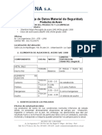 MSDS Acero SAE 1008