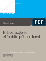 Manuel Zafra. El Liderazgo en El Ámbito Público Local