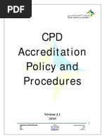 CPD Accreditation Policy and Procedure V2.1