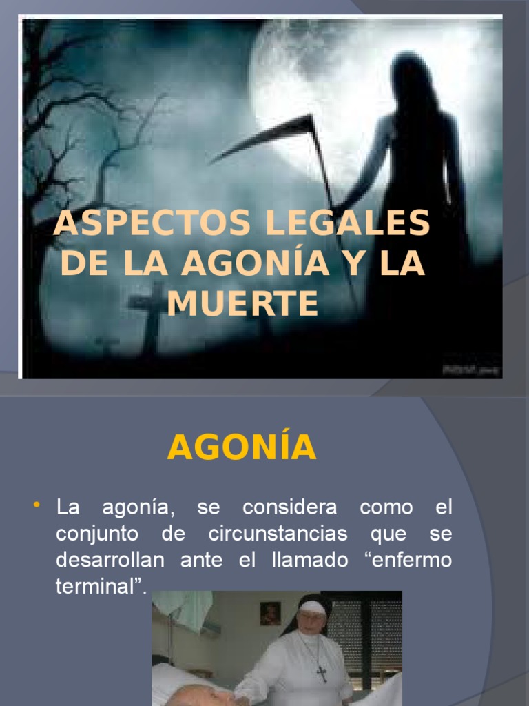 Aspectos Legales de la Agonía y Muerte | PDF | Cremación | Muerte