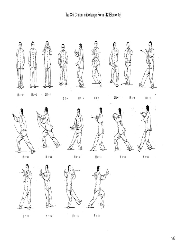 Tai Chi Chuan: 42-Element Form Guide | PDF | Career & Growth | Teaching ...