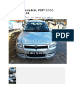 Proton Saga (M) - BLM, VERY GOOD Condition - 09: Haji Din AUTO Contact Advertiser Delete or Edit Ad