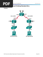 9.3.2.13 Lab - Configuring and Verifying Extended ACLs