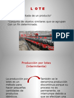 Producción Por Lote P