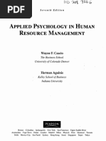 Applied Psychology in Human Resource Management: Wayne F. Cascio