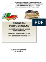 Program Perpustakaan SMP 1 Selat Tahun 2014-2015