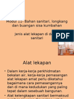 Modul 11 - Bahan Sanitari, Longkang Dan Buangan