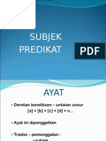 Subjek Predikat