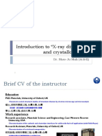 0-Introduction To X-Ray Diffraction and Crystallography